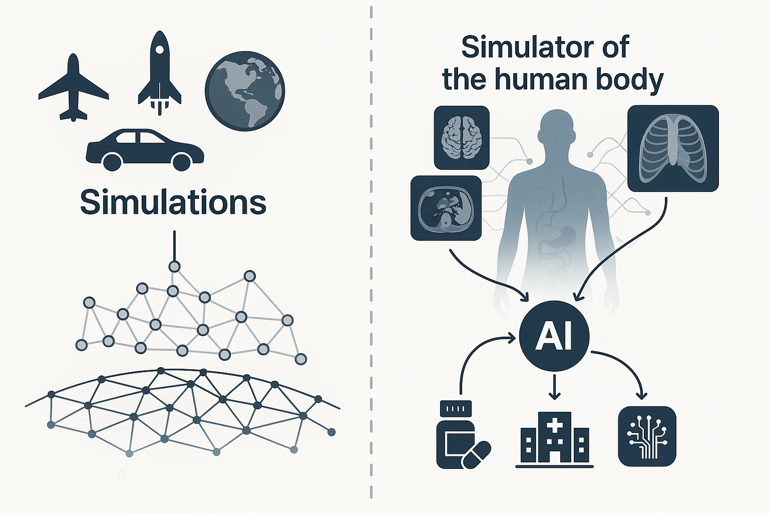 Overview of Sinkove’s human body simulation approach